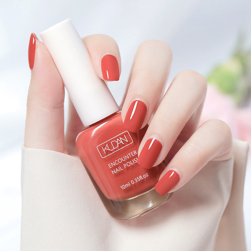 New white peelable water-based nail polish odor free, no baking, quick-drying, transparent top coat, student peelable nail polish
