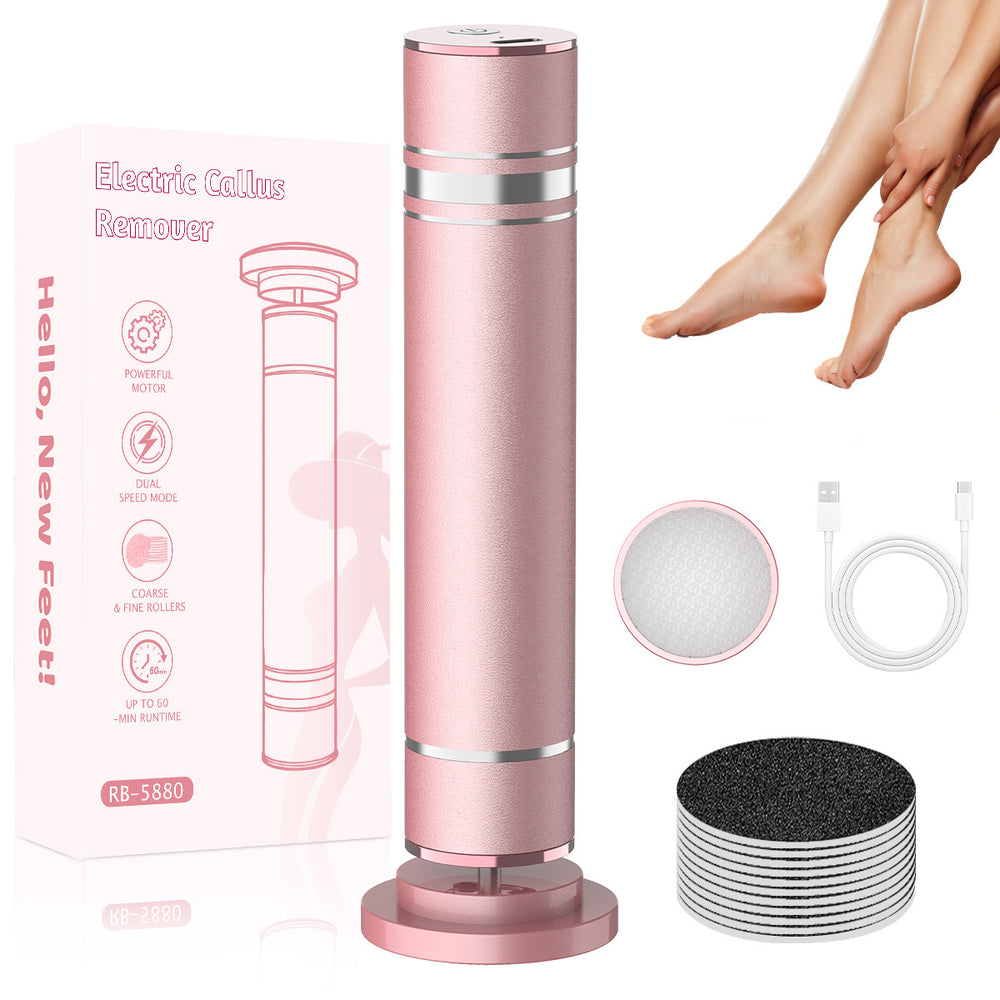 New electric foot file - automatic callus remover & foot care tool with adjustable speed