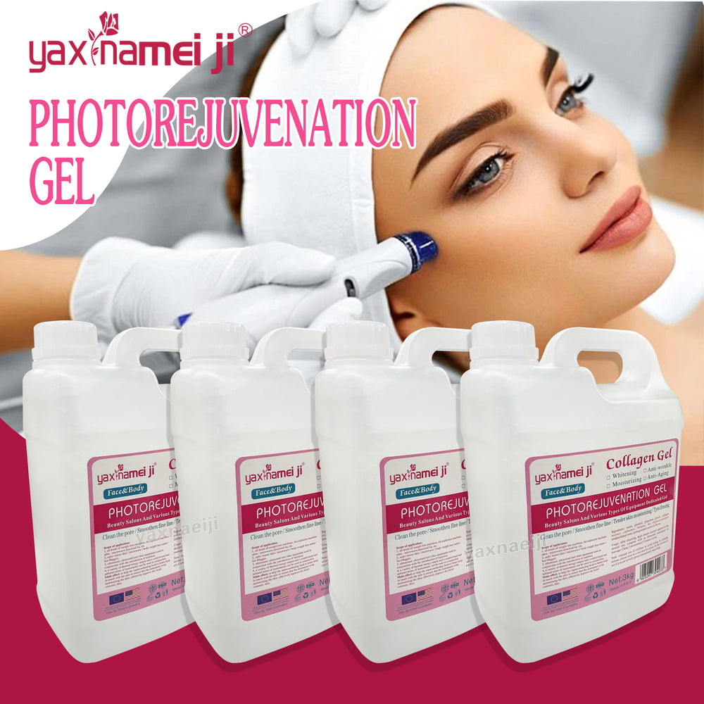 collagen gel for beauty salons: ultrasonic instrument for body and facial gel infusion, lifting, and firming