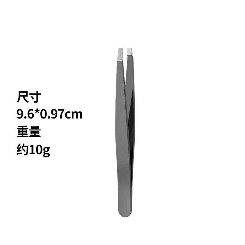 Stainless steel eyebrow tweezers - black & silver - multi-purpose hair removal tweezers - eyebrow tweezer set - high-quality tweezers wholesale