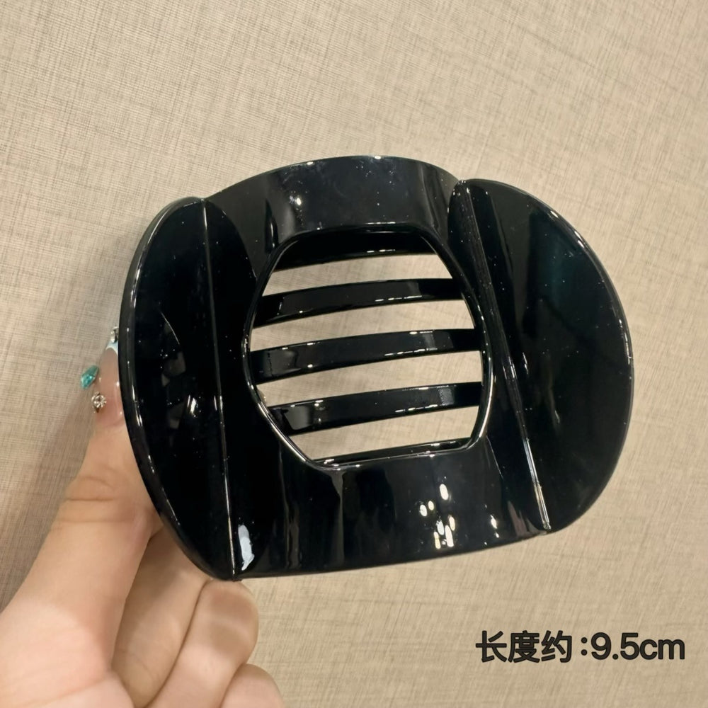 Japanese style classy cute transparent white polka dot fashion multi-hair sweet large size back of head shark girl hairpin hair accessories
