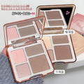 Sweet mint four-color contouring palette - all-in-one for sculpting, highlighting, shading, and nose contouring