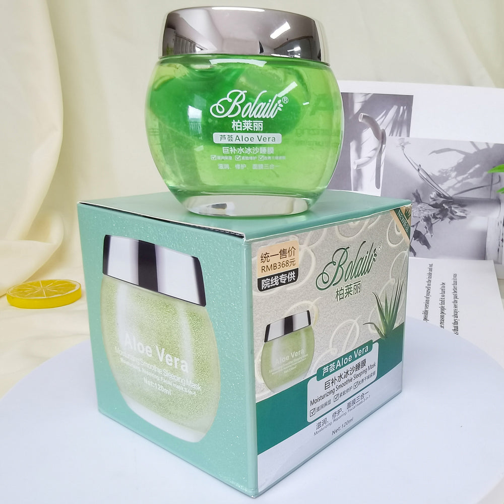 aloe vera hydrating sleeping mask moisturizing and repairing leave-in mask brightening and repairing late night skin sleep gel 120g