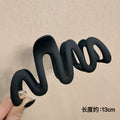 Frosted wavy black-13cm