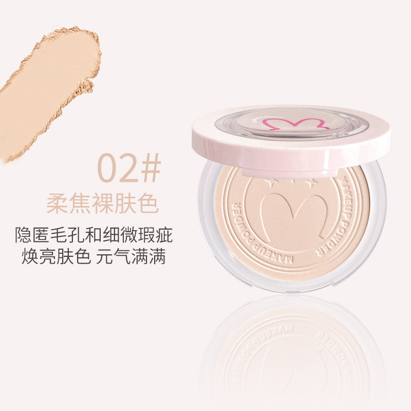 Makeup kakashow soft focus setting powder oil control long-lasting waterproof non-removing makeup concealer powder large white cake loose powder