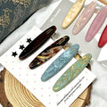 Side acetate oval bangs hair clip for women's forehead trim clip hair clip one-word clip bb clip 2025new arrival water drop
