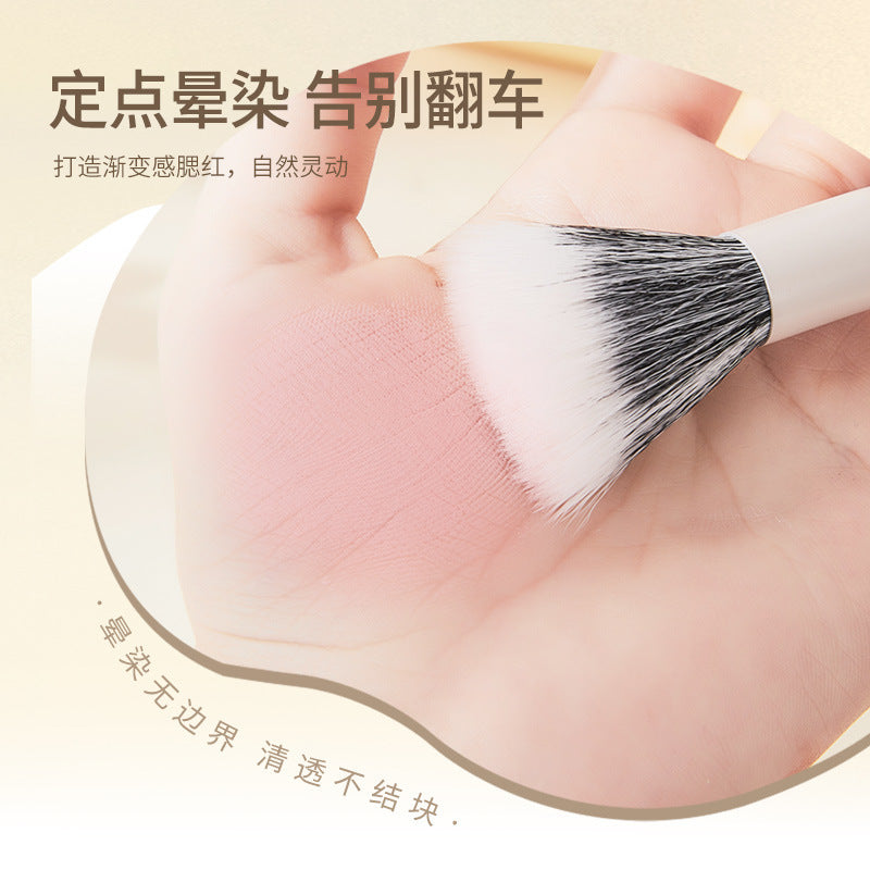 Jonbos wooden handle blush brush stipple brush portable makeup brush makeup artist special beauty tool wooden handle makeup brush