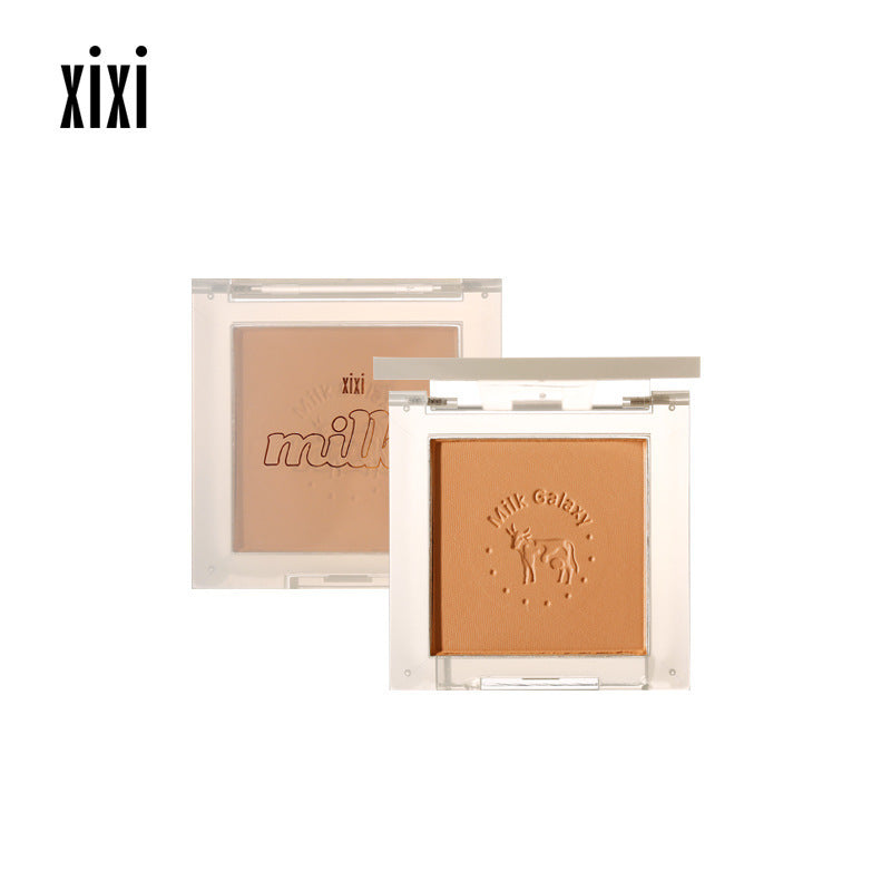 Xixi milk galaxy soft matte blush - color boosting & diminishing shades, blush blue & blush purple, enhance your complexion blush palette
