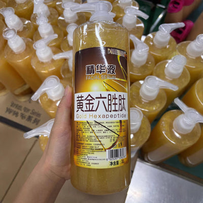 Beauty salon's best-selling golden six peptide essence authentic hydrating hyaluronic acid moisturizing skin firming and shrinking pores
