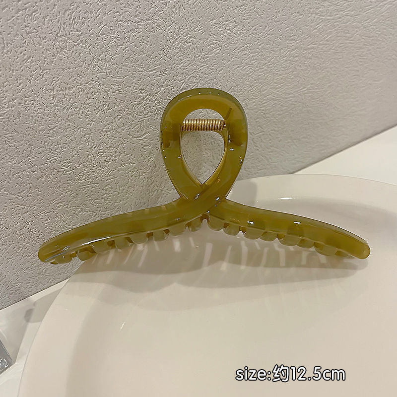 Frosted acrylic hair clip for women, large size, eleganceelegant shark clip, back of head hairpin clip, headwear hairpin