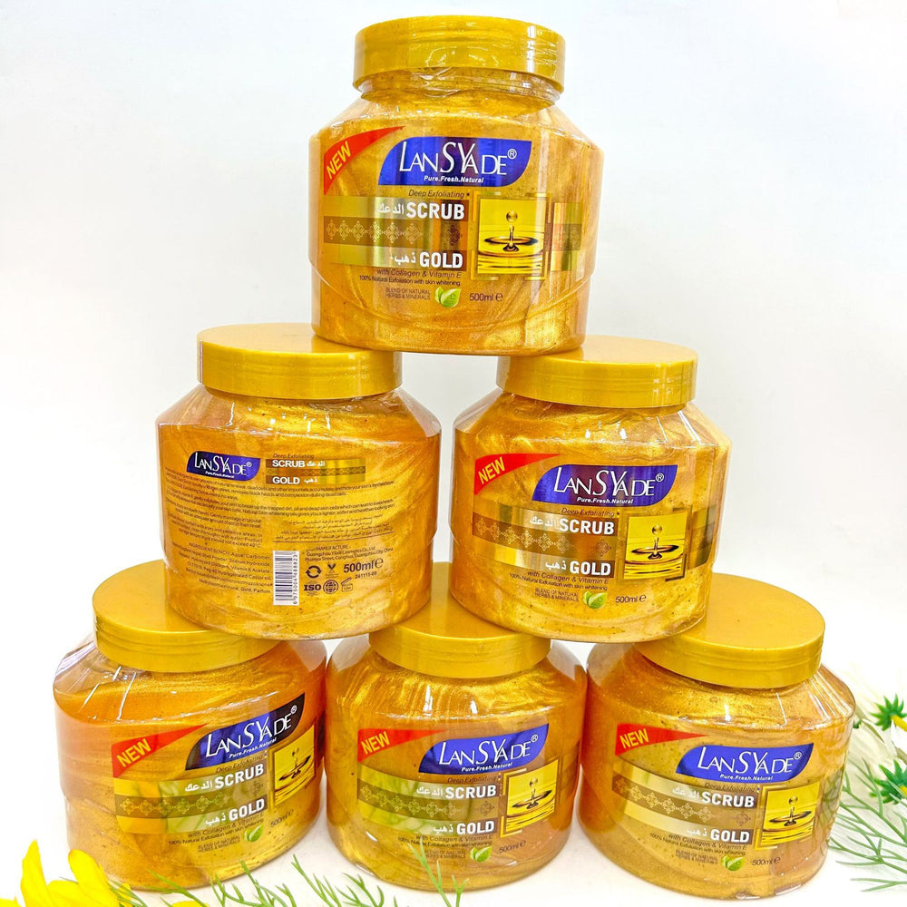 24k gold scrub 500g - deep cleansing, nourishing, and firming gold mask cream - wholesale for export