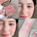 Makeup kakashow soft light gradient baked blush pearlescent fine shimmer shrink expansion color enhance complexion contour rouge