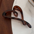 Large matte love gripper female elegant back of head hairpin high-end 2024new arrivalfashion shark clip headwear
