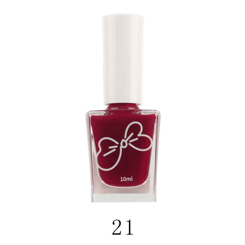 Fall and winter new color nail polish whitening oily non-peelable long-lasting nude black white nail polish wholesale