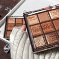 Herorange 9-color chocolate eyeshadow palette - beginner-friendly, shimmer & matte, earth tones, affordable eyeshadow