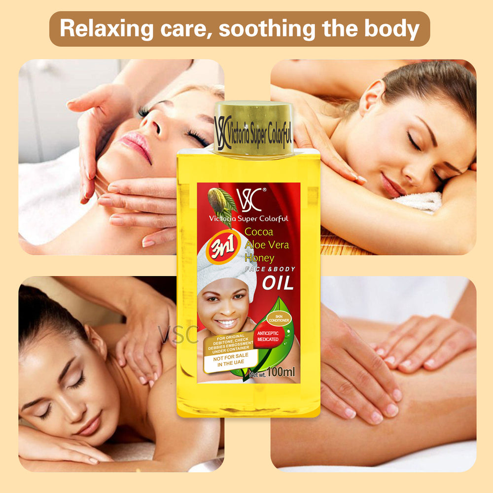 cocoa aloe honey essential oil 100ml, massage oil 500ml - facial, body, and full body massage - wholesale