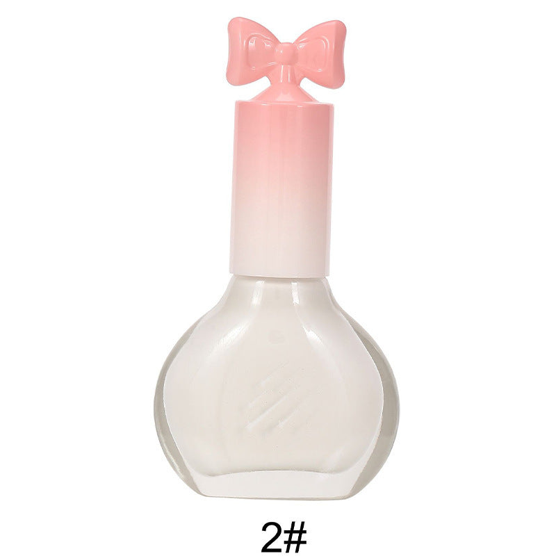 Nail polish, no baking, quick drying, non-tearable, nude color, sequined bottom oil, wine red cherry oily nail polish, wholesale