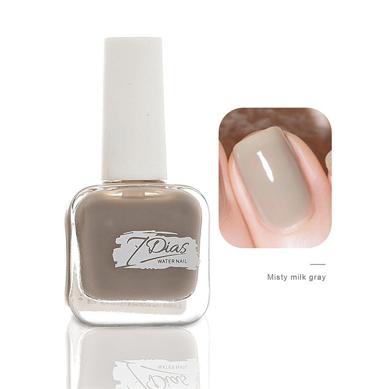Nail polish manicure shop no-bake quick-drying long-lasting non-tearable fall and winter water-based non-peelable transparent nude nail polish
