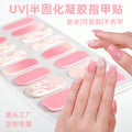 Zhengxiang custom gel nail art stickers - cat eye, glitter, 3d foil, french, uv light therapy, semi-cured nail stickers wholesale