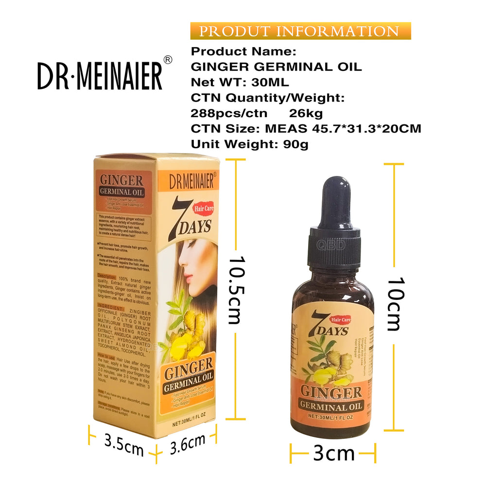 exclusive ginger king hair essential oil to improve damaged hair repair nutrient solution no-wash hair care essential oil wholesale