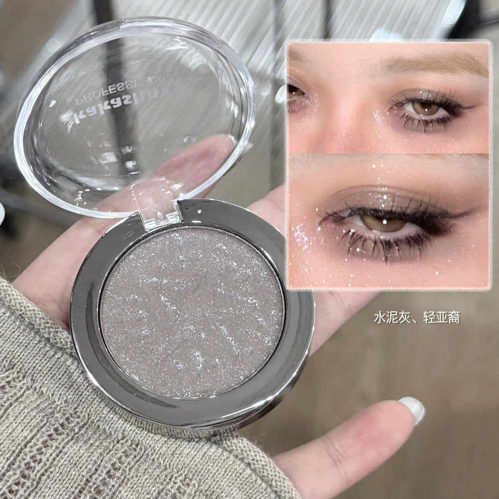 Kakashow diamond multi-purpose powder pearlescent fine sparkling mashed potato highlighting sparkling champagne gold single color eyeshadow