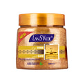 vanilla ice cream body gold scrub - exfoliates, removes bumps & keratosis pilaris, brightens, moisturizes, and nourishes skin