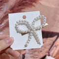 13# gold bow hair clip 7cm [fishing line]