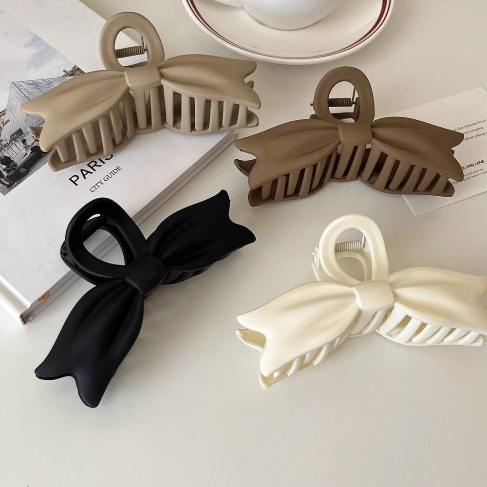 Shark clip ins high-value swallowtail bows gripper eleganteasiest for match frosted hair clip back of head shark clip
