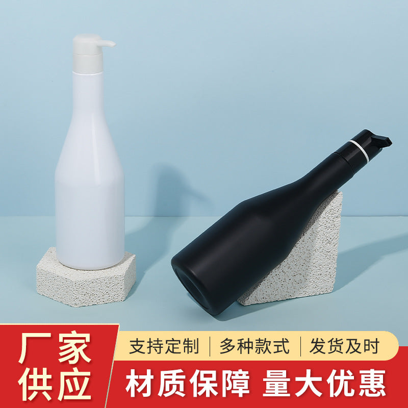 Press-type long-neck refillable plastic bottle shampoo empty bottle shower gel personalized bottle