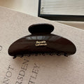 Classyretro red heart gripper medium hairpin frenchelegant gold label letter ponytail clip hairpin headwear