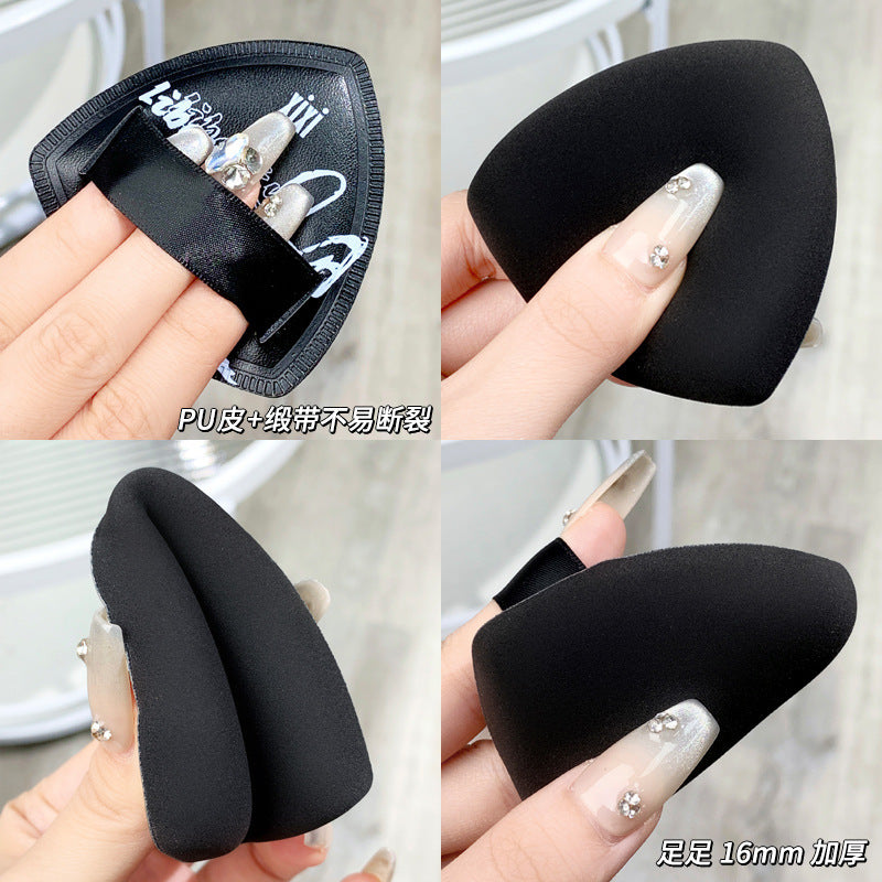 Xixi black pineapple marshmallow cushion puff - ultra soft, low absorption, dual-use foundation makeup puff