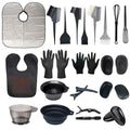 Wholesale hair dyeing tool set from manufacturer - plastic hair dyeing tools, disposable hairdressing tools for hair dyeing, perming, and hair masking