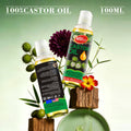 natural castor oil 100ml moisturizing skin soothing hair care skin care body massage multi-effect essential oil