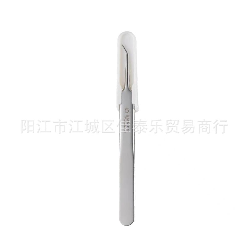 Factory direct: premium #5 ultra-sharp blackhead tweezers - professional grade acne extractor set for salons