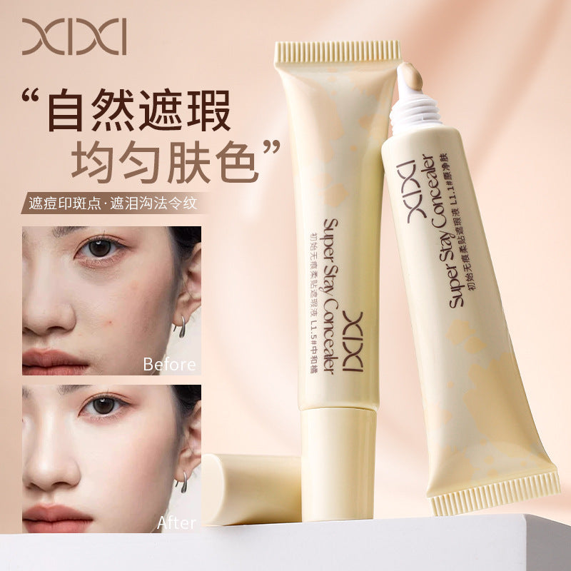 Xixi soft concealer covers freckles, acne marks, dark circles, brightens tear troughs, nasolabial folds, concealer spots