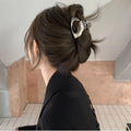 Cold style silver small gripper hair volume small shark clip metal niche style design clip hair clip female high-end