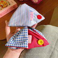 Sense of design red fabric hairpin female back of head gripper large classy triangle shark clip hairpin headwear