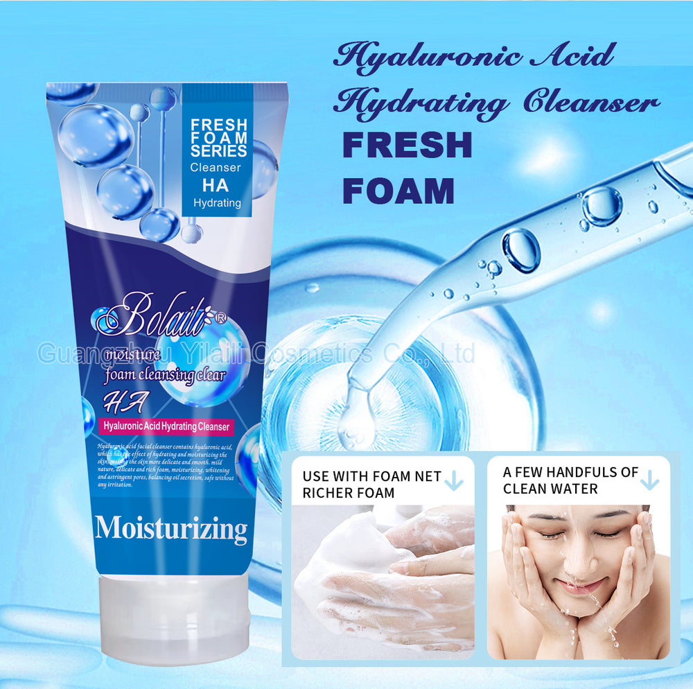 soap foam facial cleanser hyaluronic acid facial cleanser mild deep cleansing skin cleansing export wholesale 200ml