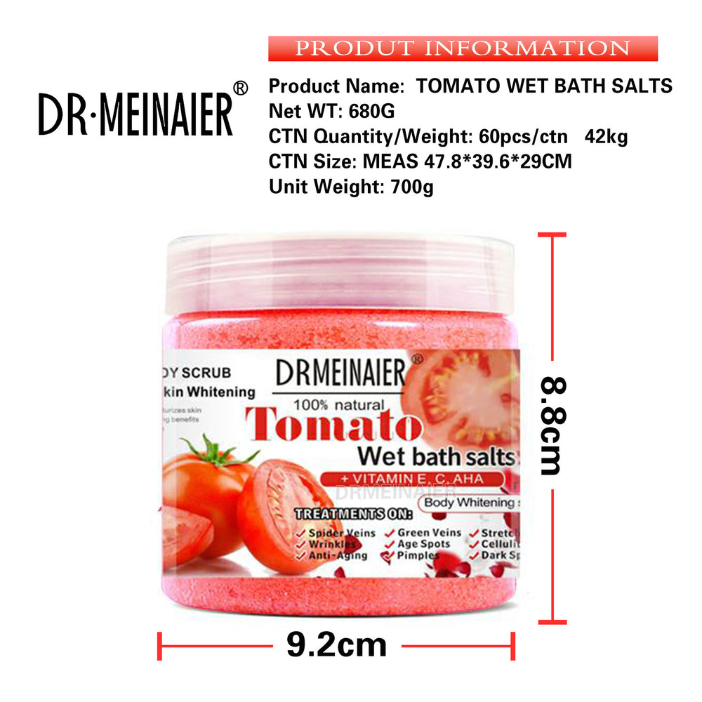export tomato exfoliating bath salt - fragrant bath salts for exfoliation, removing keratin, deep cleansing, and soaking. wholesale available