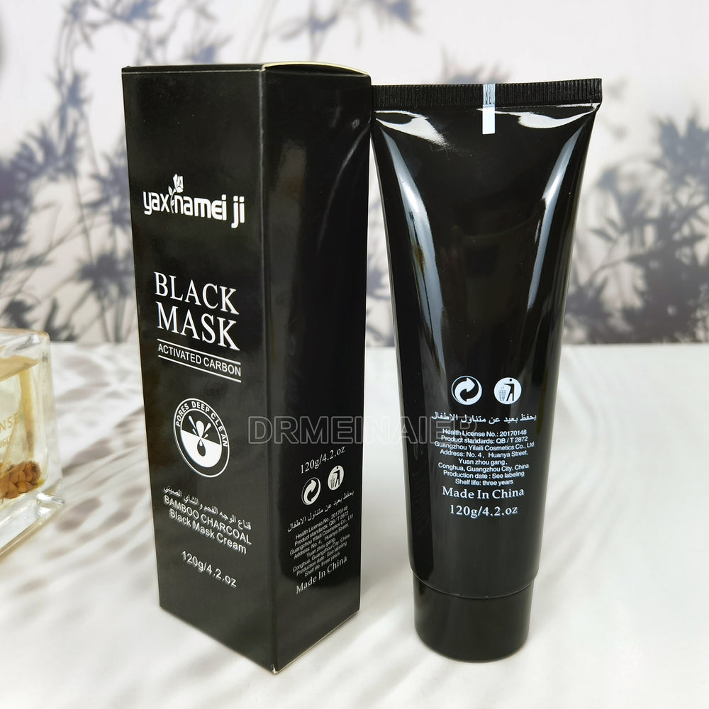 Wholesale english version from export factory: yan na mei skin blackhead removal mask, mineral clay nose mask, peel-off mask 120g