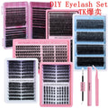 eyelash extension suit diy large capacity thick single cluster oblique flying big devil segmented false eyelashes glue
