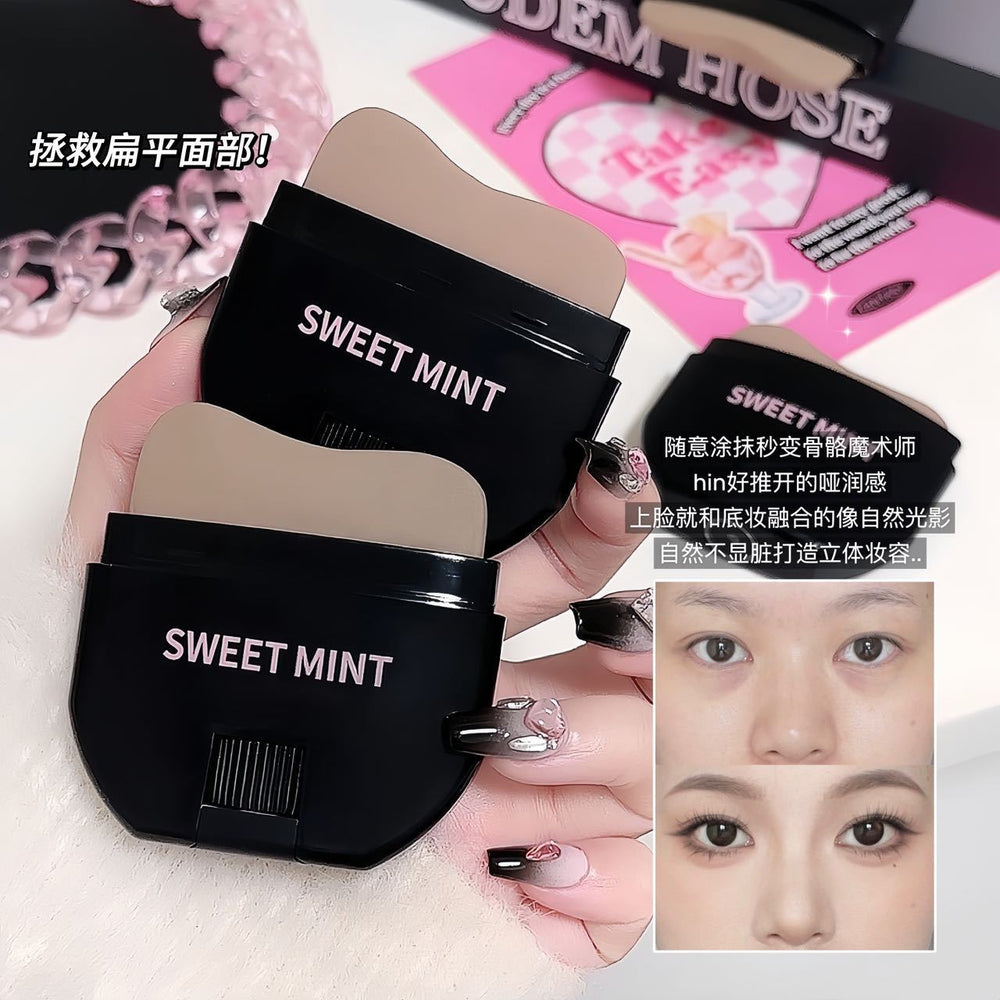 Makeup sweet mint facial contouring stick modifying facial contouring stereo waterproof concealer nose shadow cream