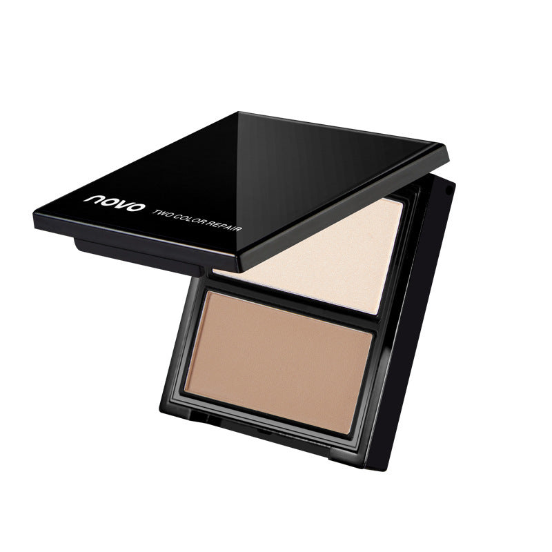 Novo 3d sculpting duo contour palette - highlight & contour all-in-one for face, nose, and shadow
