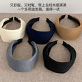 Korean retroclassy texture fashionable pit edge casual headband easiest for match sporty wide-brimmed headwear headband headband