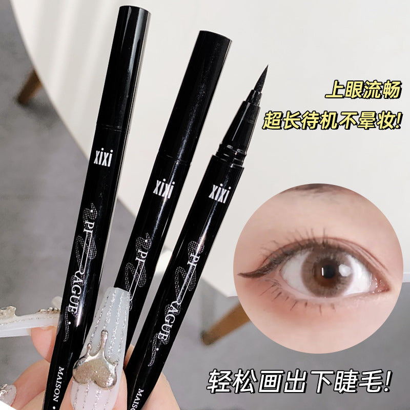 Xixi rich eyeliner liquid pen for women beginners - waterproof, sweat-proof, long-lasting, smudge-proof black & brown eyeliner