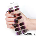 Zhengxiang halloween nail art stickers waterproof uv gel stickers fashion cross-border semi-baked nail stickers customized wholesale cute