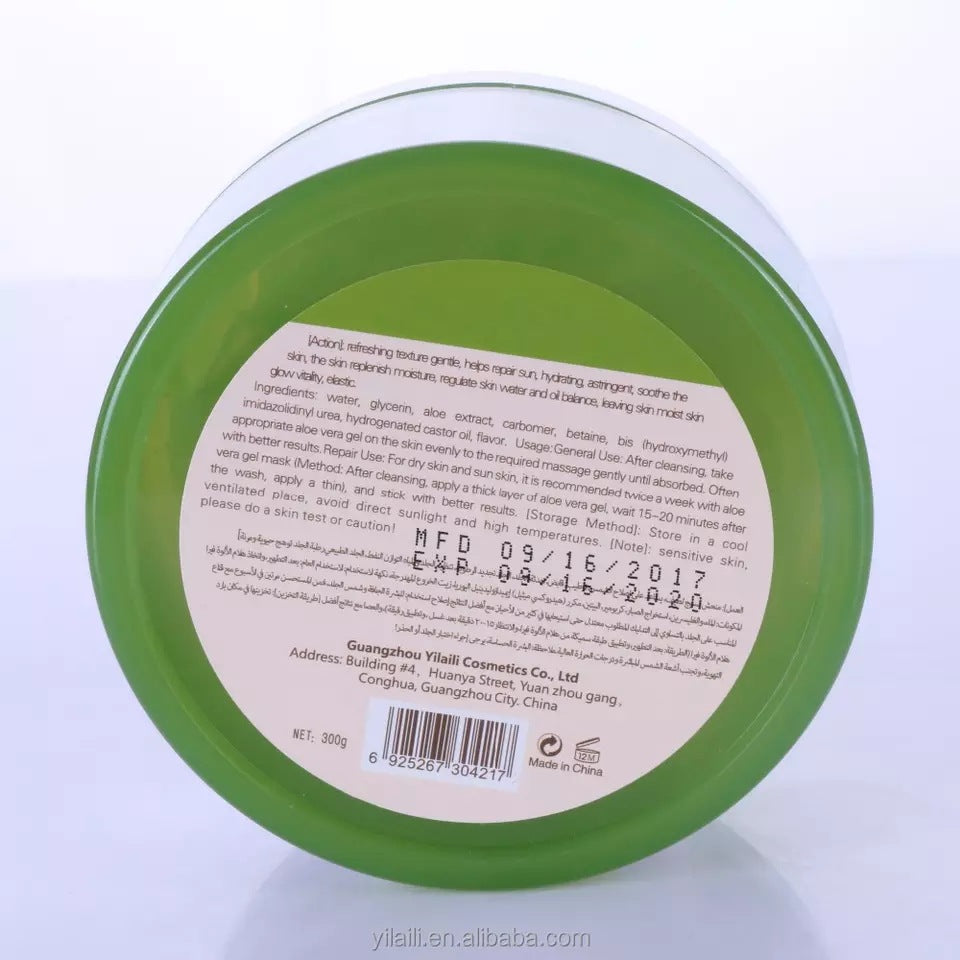 aloe vera gel moisturizing gel aloe skin care gel sleeping cream moisturizing lotion 300g factory wholesale