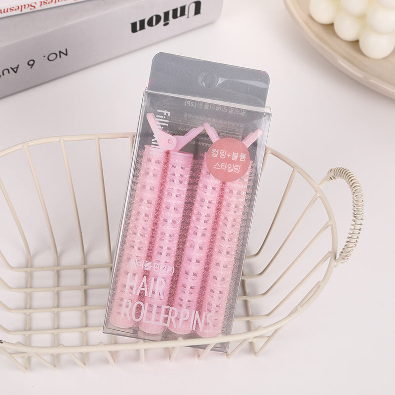 New arrival dopamine color bangs clip fluffy clip korean lazy hair clip head hair root hair-styling curling barrel in stock