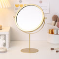 Desktop single-sided student dormitory desktop makeup mirror for home iron storage home standable glass mirror dressing table