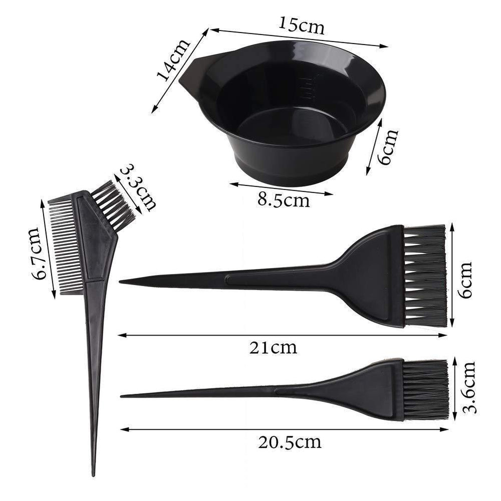 Amazon bestseller: 22-piece pvc hair dye kit - diy hair coloring bowl/brush/ear covers/gloves/hair dye comb